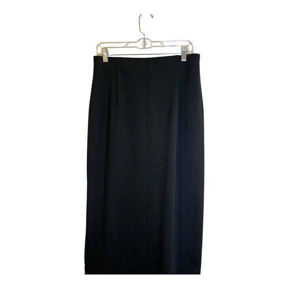 NY & CO Women's Black full length Pencil Skirt Size L Elastic Waist‎ Casual - Picture 2 of 8